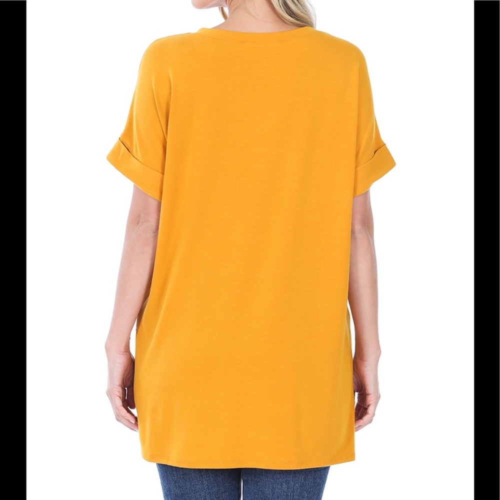 Black Tunic Length Top - Picture 3 of 3